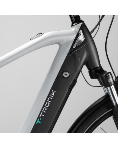 Електровелосипед BIANCHI E-bike T-Tronik T Sunrace 9s E6100 Disc Grigio Urbano/Dark Graphite/Matt, 51 - YRBT8I51TY