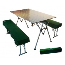 Набор мебели: стол алюминиевый со скамейками Tramp TRF-018 (20678)