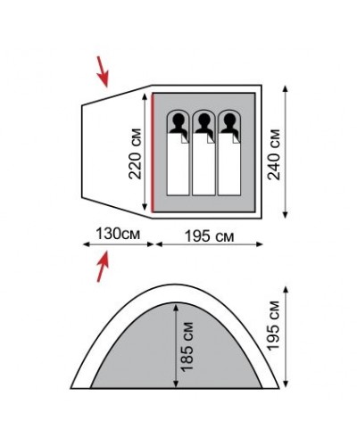 Палатка Tramp Bell 3 TRT-069.04 (21060)