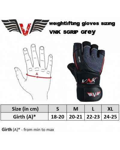 Перчатки для фитнеса VNK Sgrip Grey (60070)