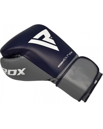 Боксерские перчатки RDX Leather Pro C4 Blue (40267)