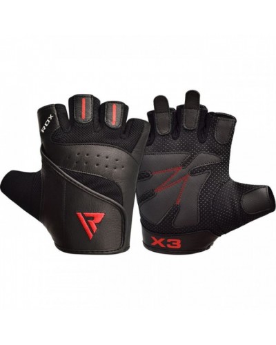 Перчатки для фитнеса RDX S2 Leather Black (40277)