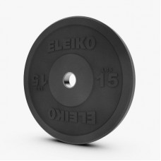 Диск Eleiko XF Bumper - 15 lbs, black (3085126-15)