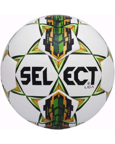 Мяч футбольный Select Liga 2015 бел/зел размер 3