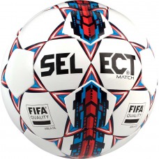 Мяч футбольный Select Match FIFA New (016) бел/син размер 5