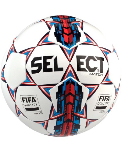 Мяч футбольный Select Match FIFA New (016) бел/син размер 5