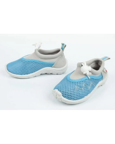 Тапочки коралові біло-блакитні Mares Wind Aquashoes JR (440191.AZVA)