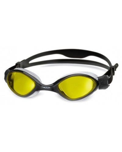 Очки для плавания Head Tiger LSR+ стандартное покрытие (черно-желтые) (451009/CLBKYW)