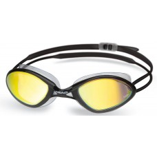 Очки для плавания Head Tiger Mid Race LSR+ зеркальное покрытие (черный-дымчатый) (451041/BKSMK)