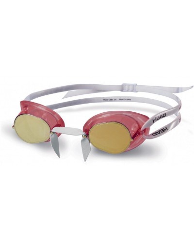 Очки для плавания Head Racer TPR+ зеркальное покрытие (451050/CLRDGO)