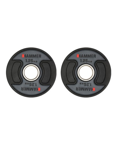 Олимпийские диски профессиональные Hammer PU Weight Discs 2*1,25 kg (4705)