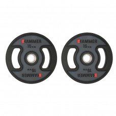 Олимпийские диски профессиональные Hammer PU Weight Discs 2*15 kg (4709)
