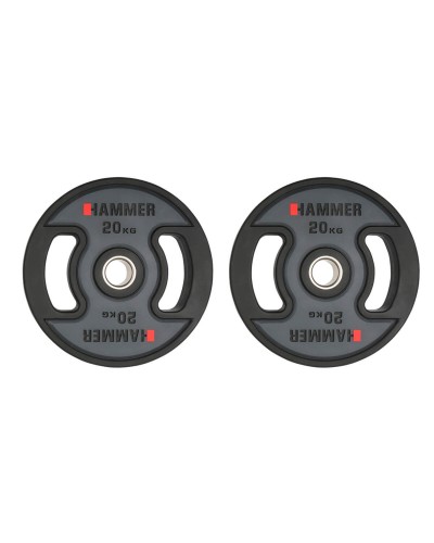 Олимпийские диски профессиональные Hammer PU Weight Discs 2*20 kg (4710)