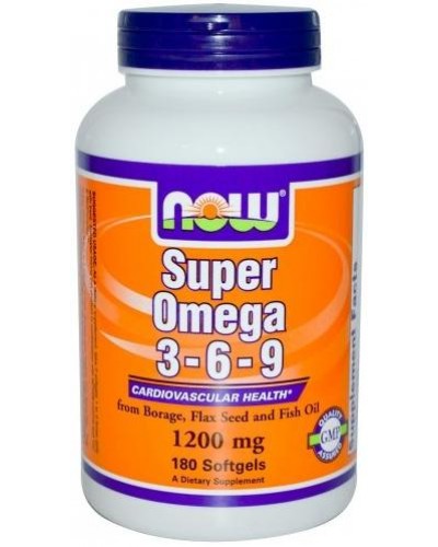 NOW Foods Super Omega 3-6-9 1200 мг 180 софт кап (49505)