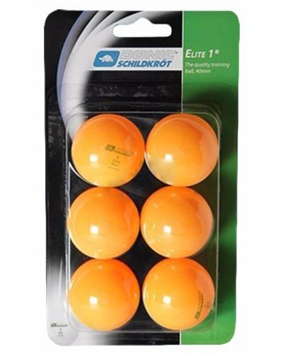 Мячи для настольного тенниса Donic Elite 1* orange, 6 шт (618017)