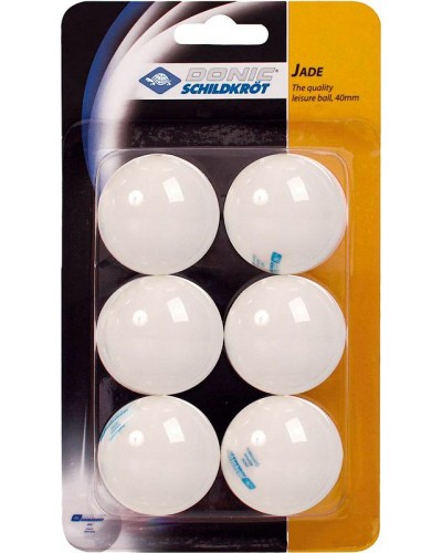 Мячи для настольного тенниса Donic Jade ball (blister card) white, 6 шт (618080)
