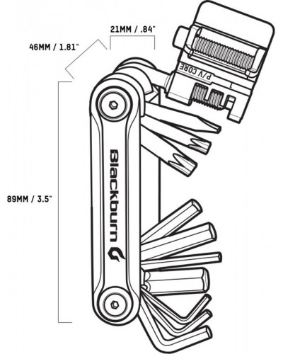 Ключ складной Blackburn Tradesman Multi-Tool (7085526)