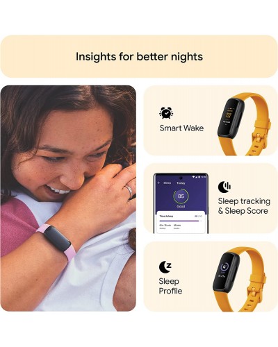 Фітнес-браслет Fitbit inspire 3 Morning Glow / Black