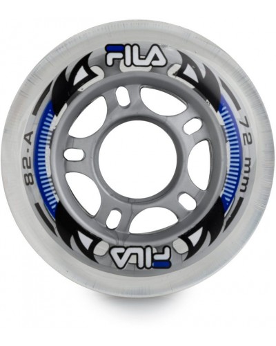 Набор колес для роликов 8шт Fila 21 60760280 Fila wheels 72mm/82A clear (8026473379261)