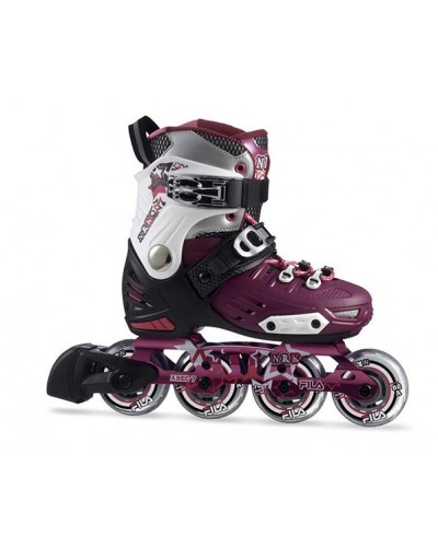 Роликовые коньки Fila 18 010618057 nrk g junior black/magenta (80264733952)