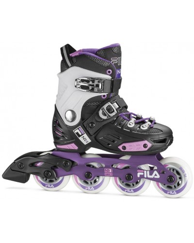 Роликовые коньки Fila 20 010620135 nrk junior girl black/violet/pink 2020 (80264734316)