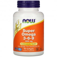 Пищевые добавки NOW Foods Super Omega 3-6-9 1200 мг - 90 софт гель(811407)