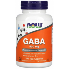 Аминокислоты NOW Foods GABA  500 мг - 100 веган капс(811680)