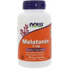 Мелатонин Now Melatonin 5 mg, 180 Veg Capsules (811978)