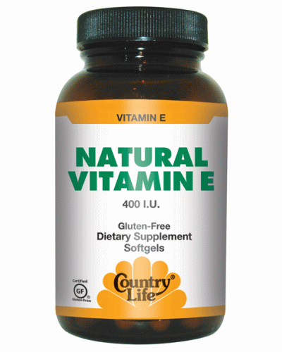 Витамины и минералы Country Life Natural Vitamin E 60 caps
