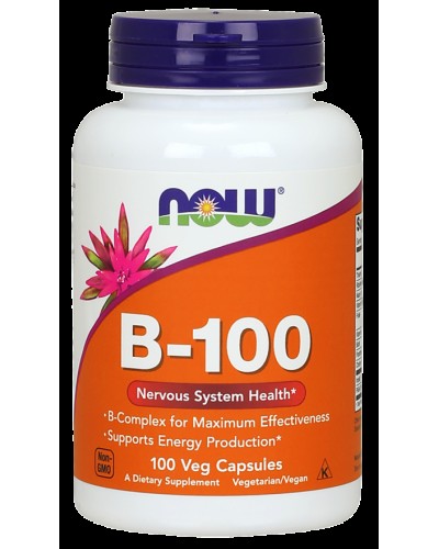 Витамин В NOW B-100 100 веган капс (814573)