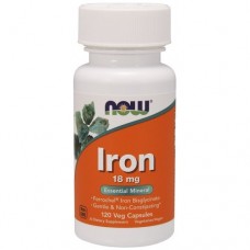 Железо NOW Iron Ferrochel(r) 18 мг - 120 веган капс (814583)