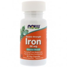Витамины и минералы NOW Foods Iron Ferrochel(r) 36 мг - 90 веган капс (814584)