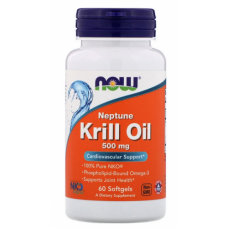 Омега 3 NOW Foods Krill Oil 500 мг - 60 софт гель (814590)