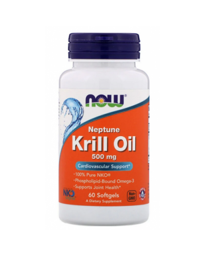 Омега 3 NOW Foods Krill Oil 500 мг - 60 софт гель (814590)