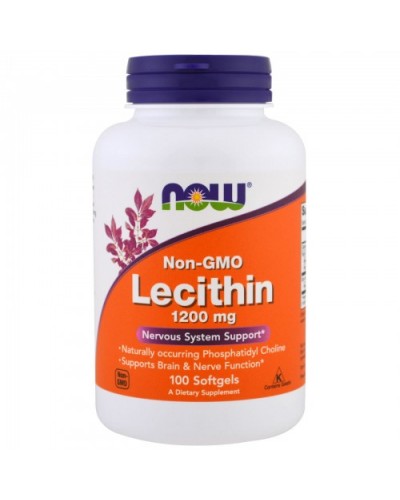 Добавки для мозга и психики NOW Foods Lecithin 1200 мг - 100 софт гель(814595)