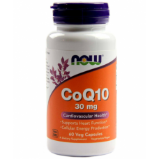 Антиоксиданты NOW Foods CoQ10 30 мг -60 веган капс (814602)