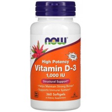 Витамины NOW Foods Vitamin D3 1000 ME - 360  софт гель (814655)