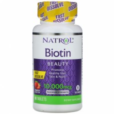 Витамины Natrol Biotin 10,000mcg Straw - 60 таб (814767)