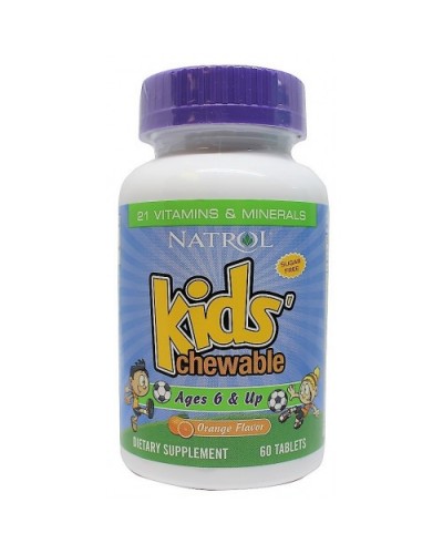 Витамины Natrol Kid's Chewable 6 & Up Orange Flavor - 60 таб (814795)