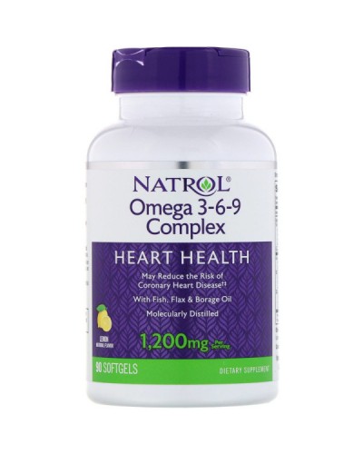 Пищевые добавки Natrol Omega 3-6-9 Cmplx 55% - 90 софт гель (814814)