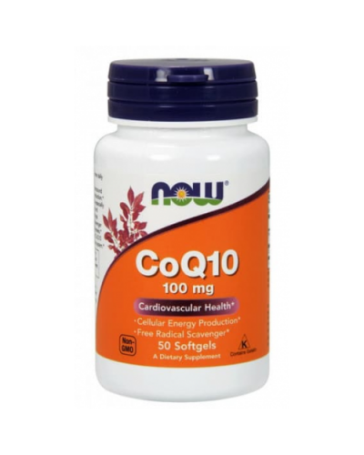 Антиоксиданты NOW Foods CoQ10 100 мг 50 софт капс (815662)