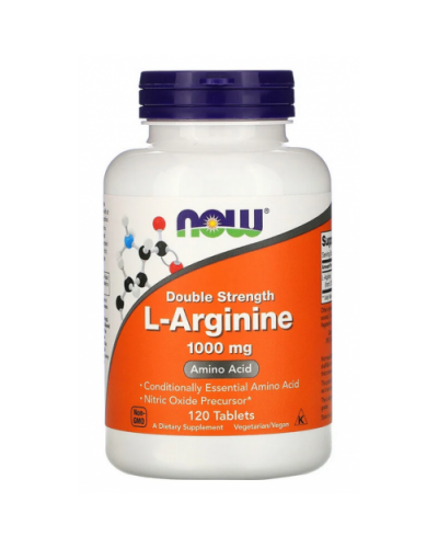 Аминокислоты NOW Foods L-Arginine 1000 мг 120 таб (815674)