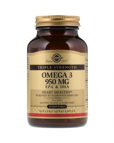 Пищевые добавки Solgar Omega-3 950 мг - 50 софт капс (815764)