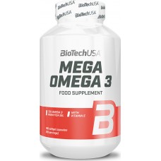 Жирные кислоты BioTech USA Mega Omega 3, 180 капсул