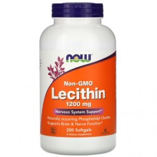 Добавки для мозга и психики NOW Foods Lecithin 1200 мг - 200 софт гель(815909)