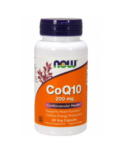 Антиоксиданты NOW Foods CoQ10 200 мг 60 веган капс (815913)