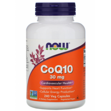 Антиоксиданты NOW Foods CoQ10 30 мг - 240 веган капс (815915)