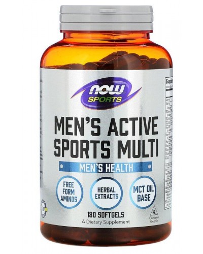 Витамины и минералы NOW Foods Men's Active Sports Multi - 180 софт гель (815921)