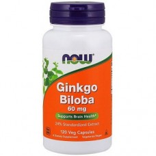 Добавки для мозга NOW Foods Ginkgo Biloba 60 мг - 120 веган капс (815924)