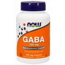 Аминокислоты NOW Foods GABA  750 мг - 100 веган капс (815928)